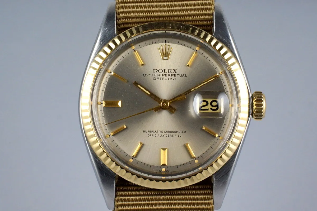 1969 Rolex Two Tone DateJust 1601 Gray Dial