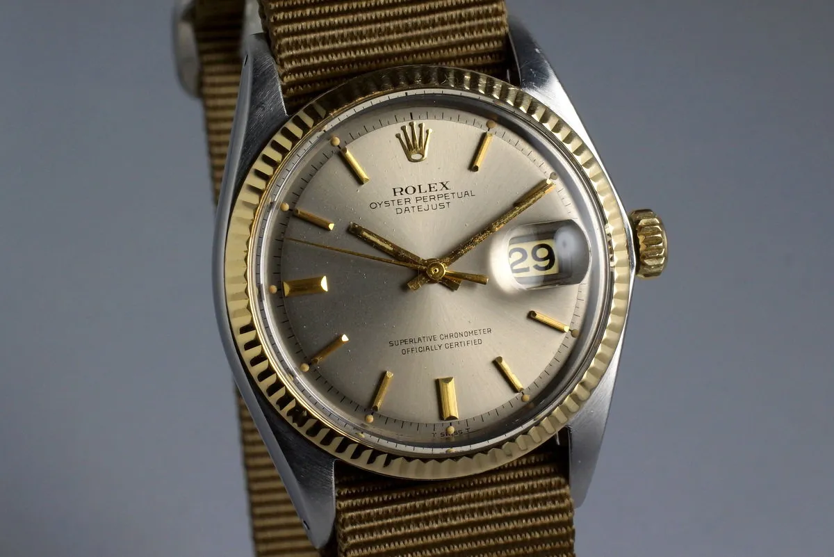 1969 Rolex Two Tone DateJust 1601 Gray Dial