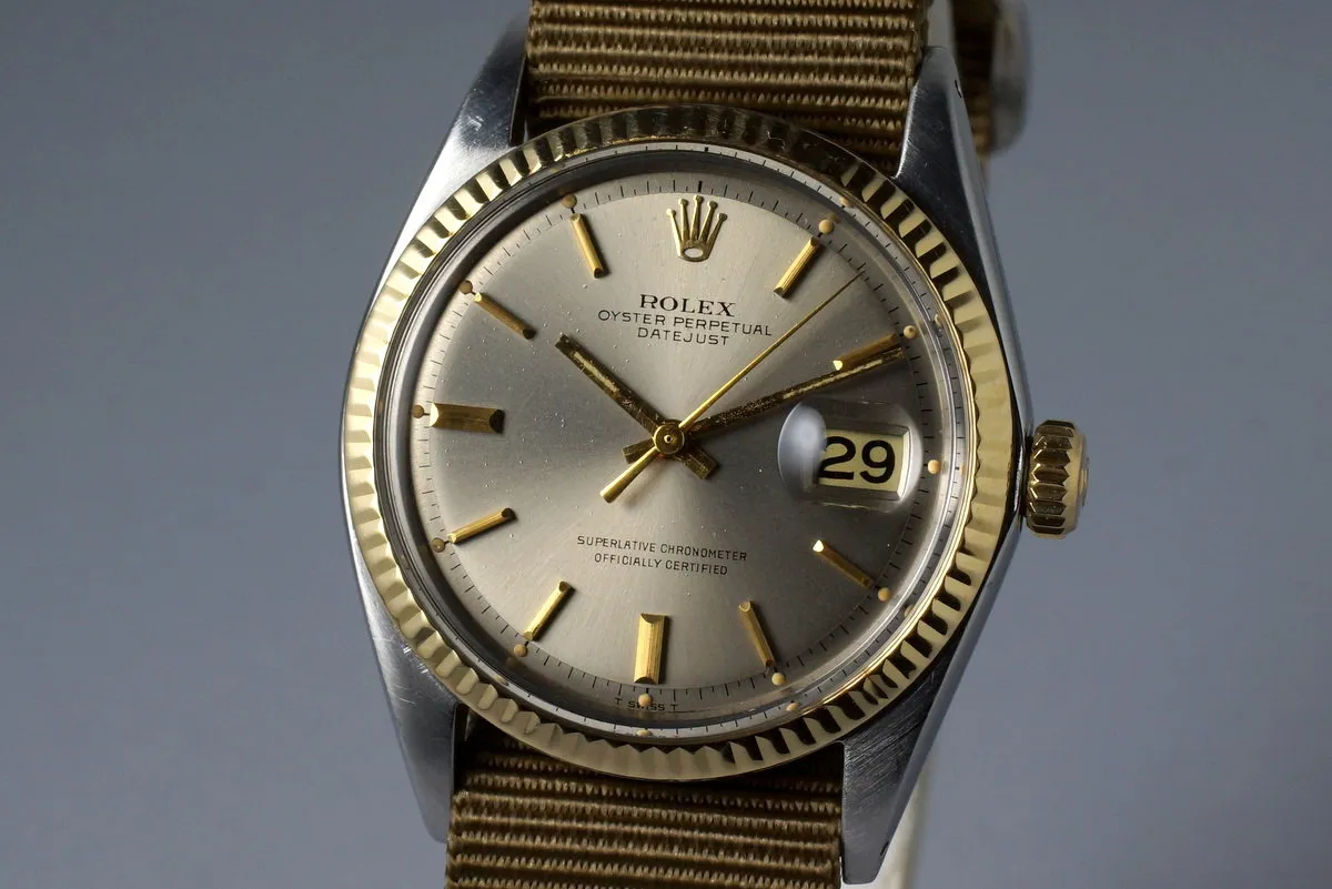 1969 Rolex Two Tone DateJust 1601 Gray Dial