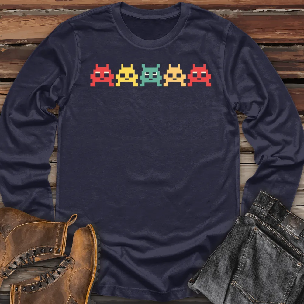 80 S Video Game Vintage Retro Arcade Long Sleeve