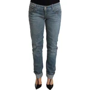 Acht Chic Washed Cotton Denim with Folded Hem