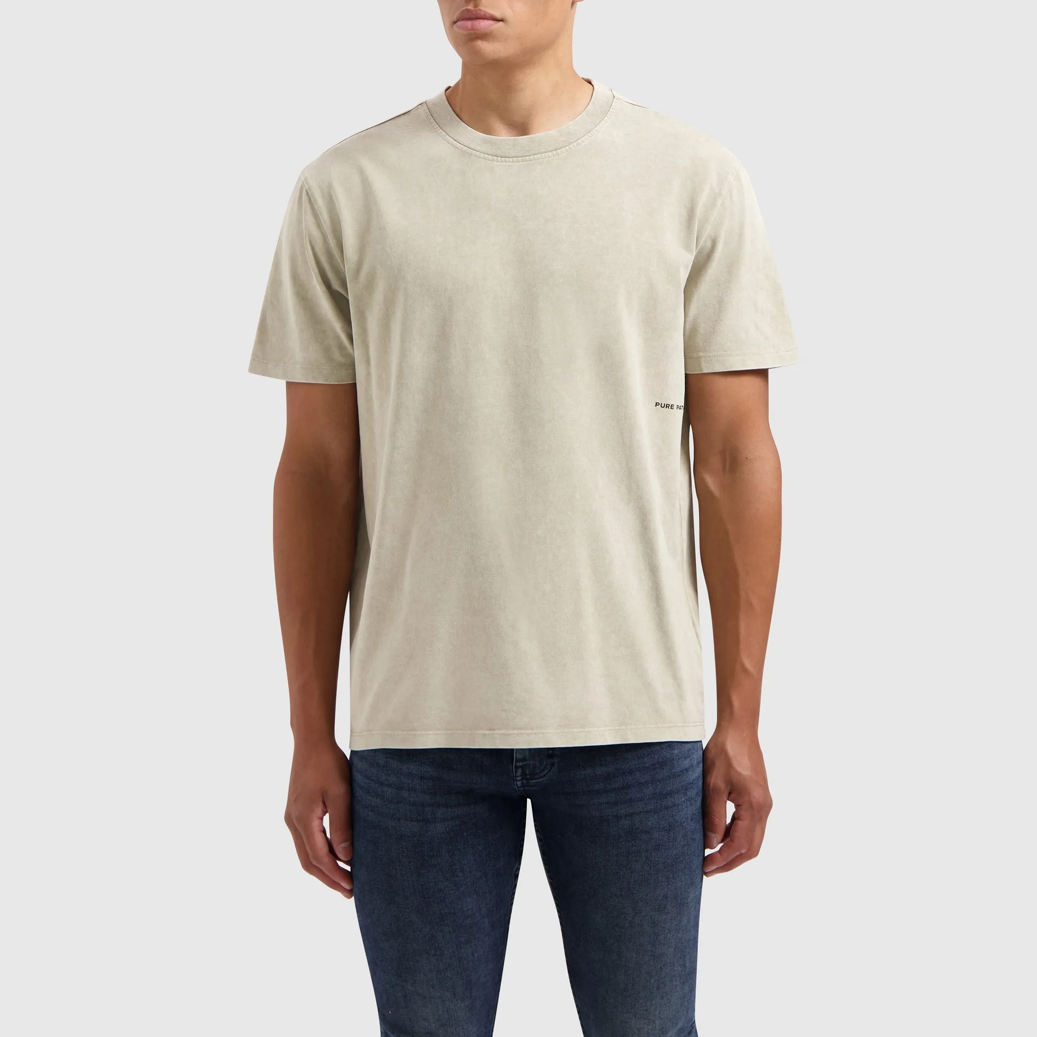 Acid Sideline Wordmark T-shirt | Light Army