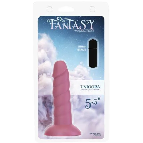 Addiction Fantasy Unicorn Dildo 5.5" - Pink