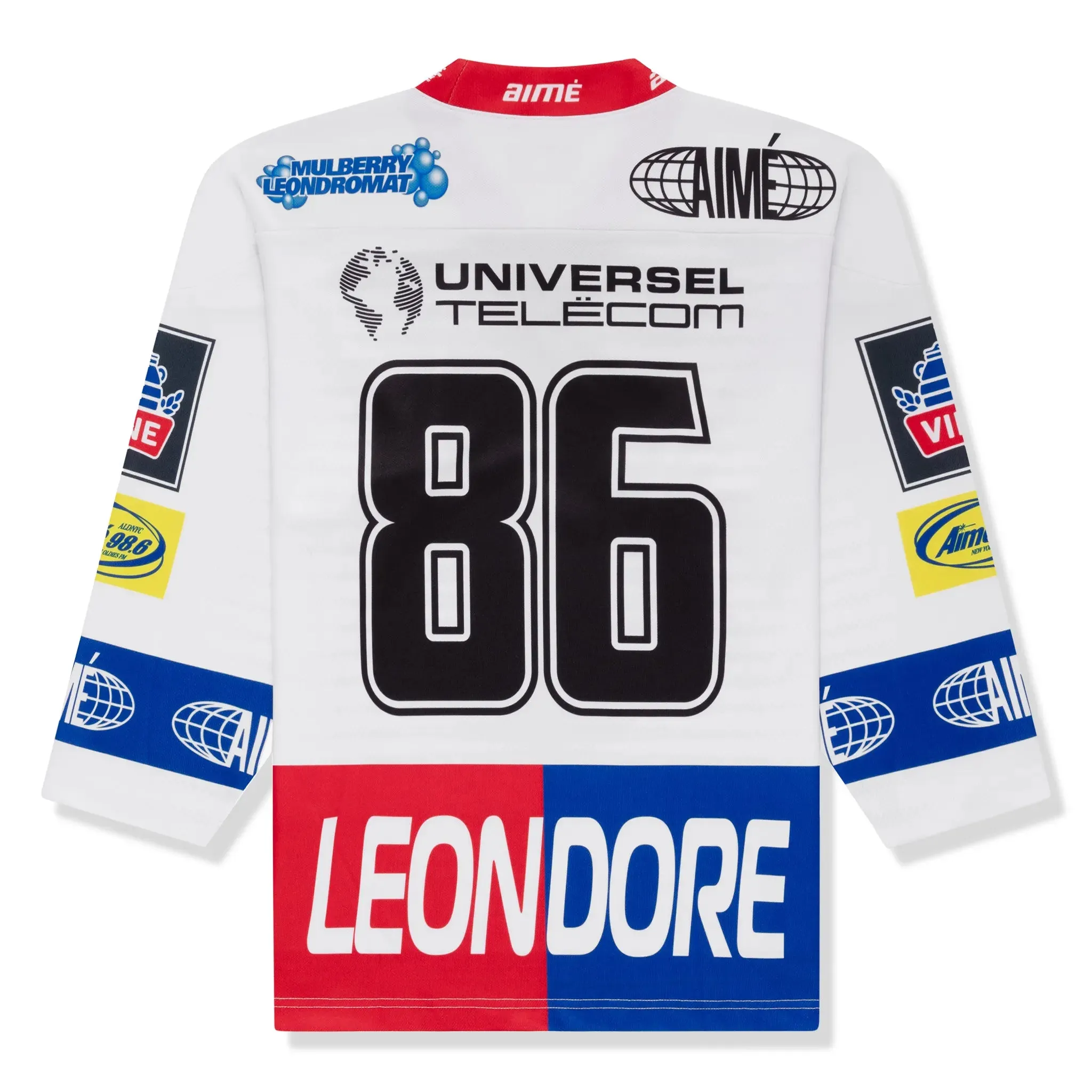 Aime Leon Dore White Team Hockey Jersey