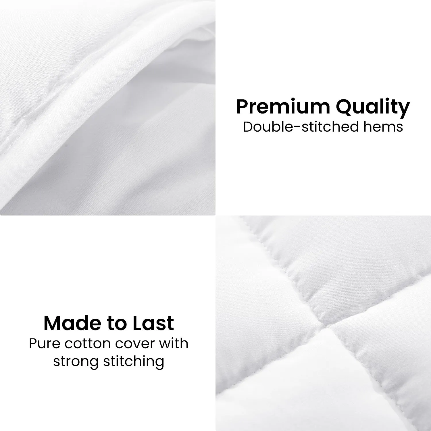 All-Natural 800GSM Goose Down Feather Comforter King - Laura Hill