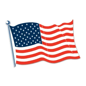 American Flag Cardboard Cutout 45cm