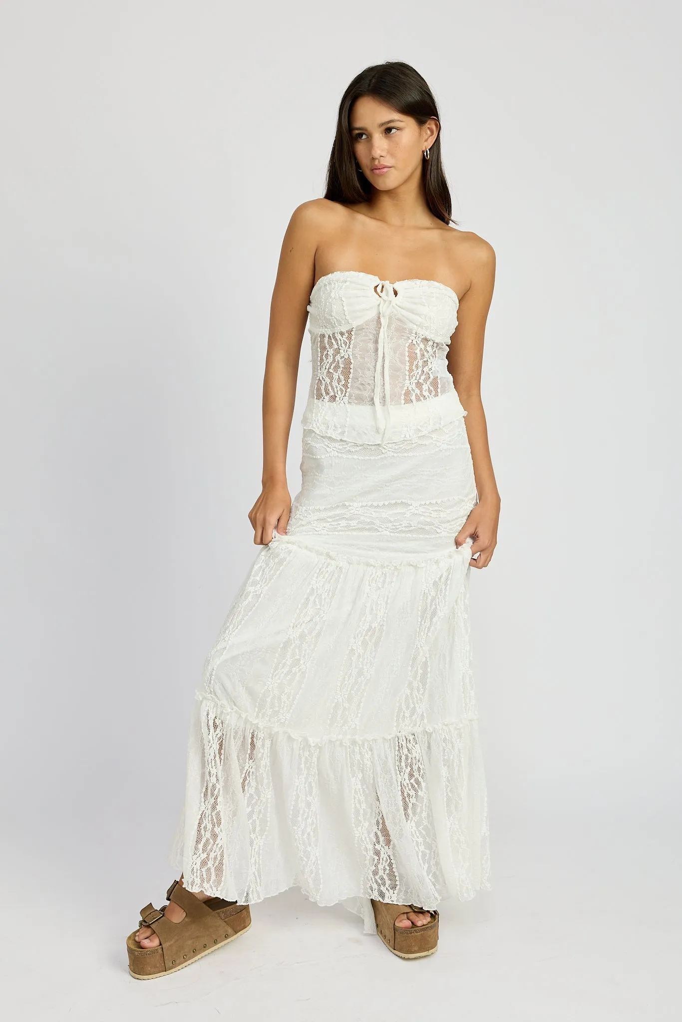 Angelic Drift Tube Top Ivory