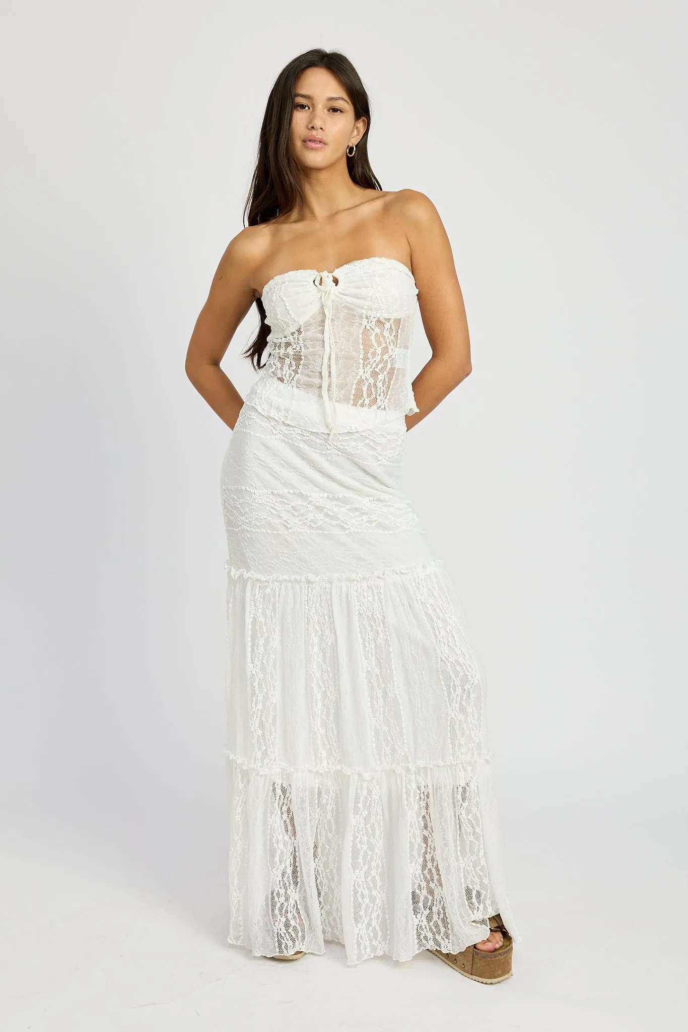 Angelic Drift Tube Top Ivory