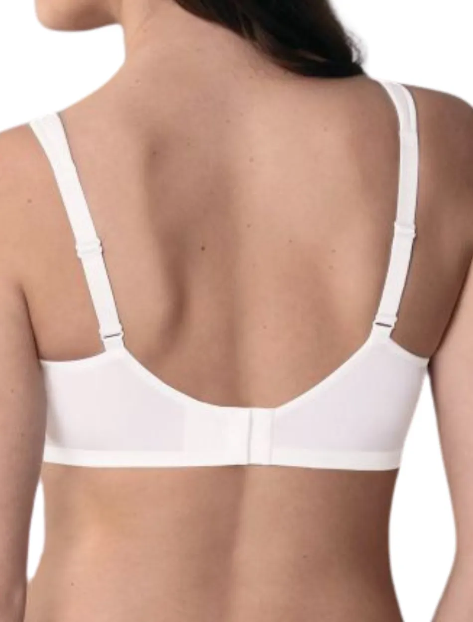 Anita Orely Mastectomy Bra Wireless Post Operative Bra, White | White Mastectomy Bra | Anita Orely Post Mastectomy Bra