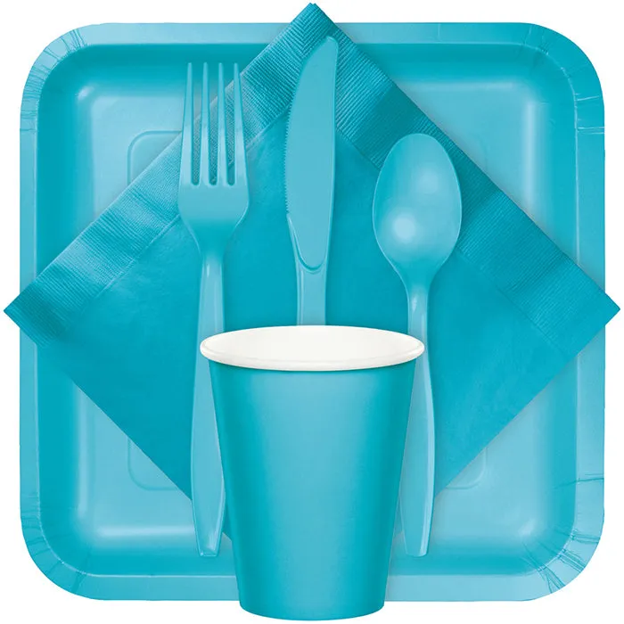 Bermuda Blue Assorted Plastic Cutlery (24/Pkg)