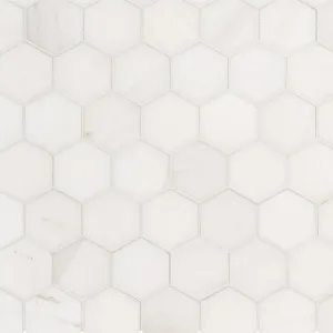 Bianco Dolomite 2" Hexagon Mosaic - Stone Tile