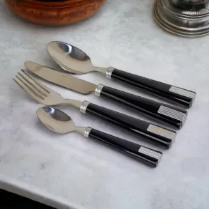 Black Flatware Set