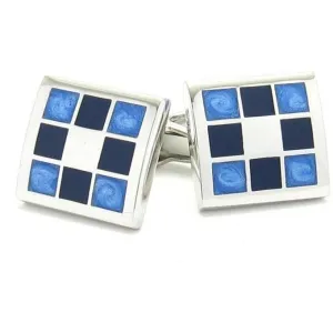 Blue/Black Multi-Square Cufflink