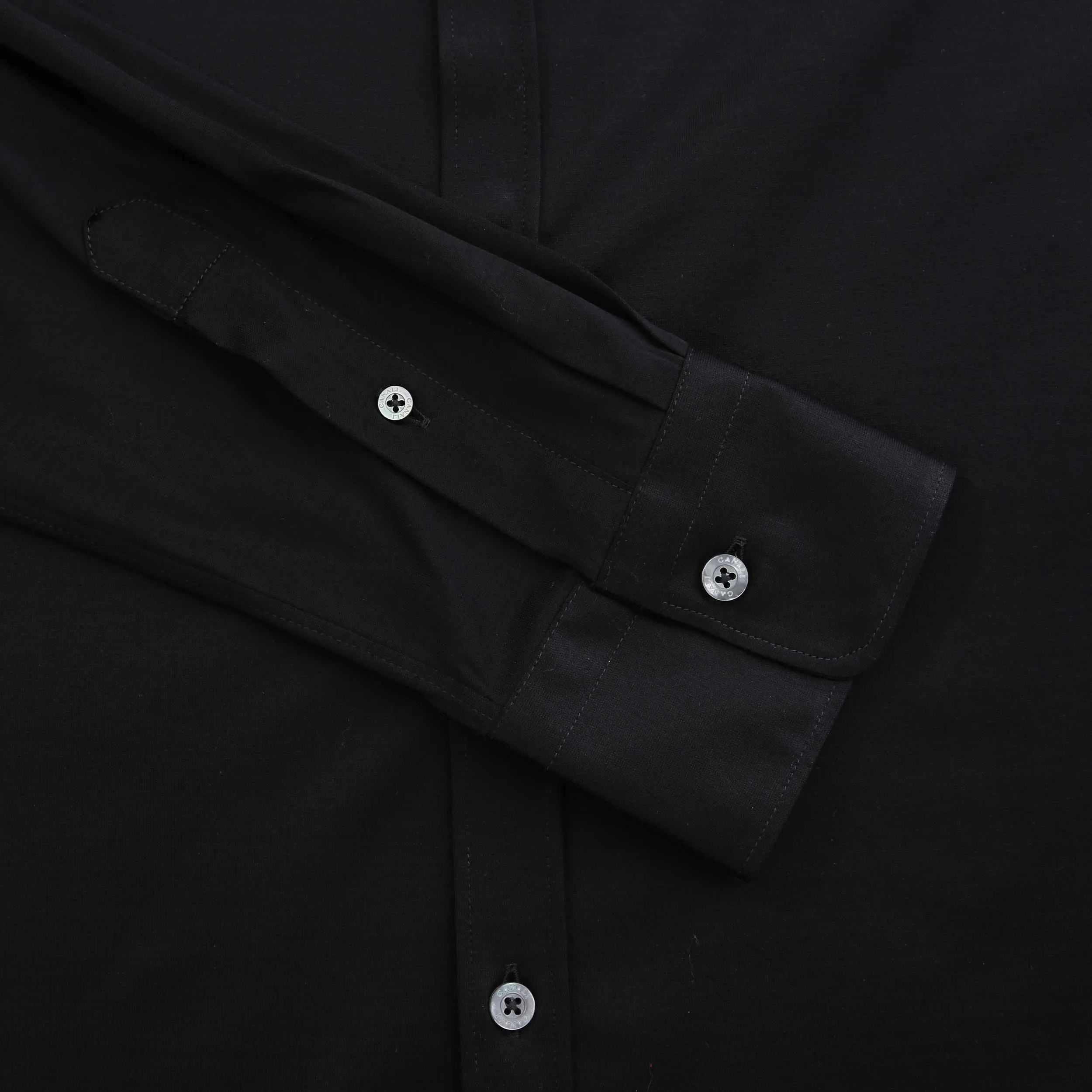 Canali Cotton Shirt in Black