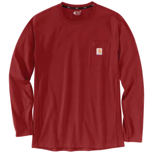 Carhartt Mens Force Relaxed Fit Midweight Long Sleeve Pocket T-Shirt