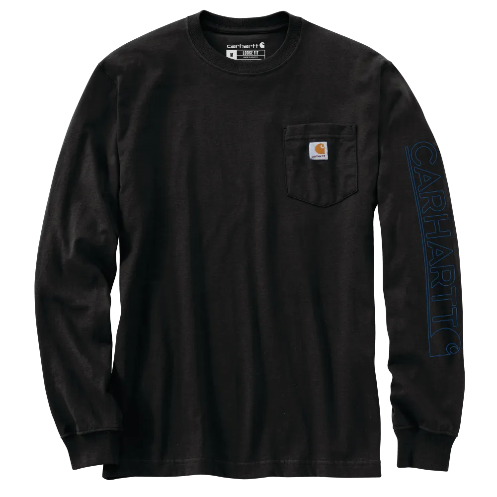 Carhartt Mens Loose Heavyweight Long Sleeve Pocket T-Shirt