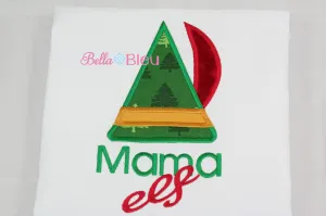 Christmas Mama Elf Machine Applique Embroidery Design