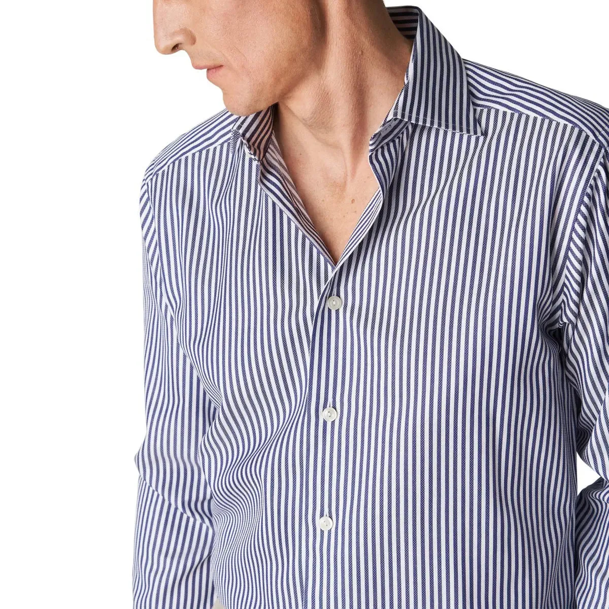 Dark Blue Bengal Stripe Contemporary Fit Shirt