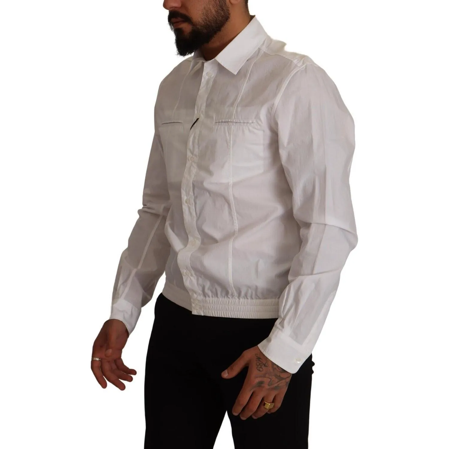 Dolce & Gabbana Elegant Italian White Cotton Shirt