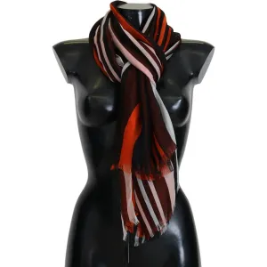 Dolce & Gabbana Elegant Multicolor Silk Fringed Scarf