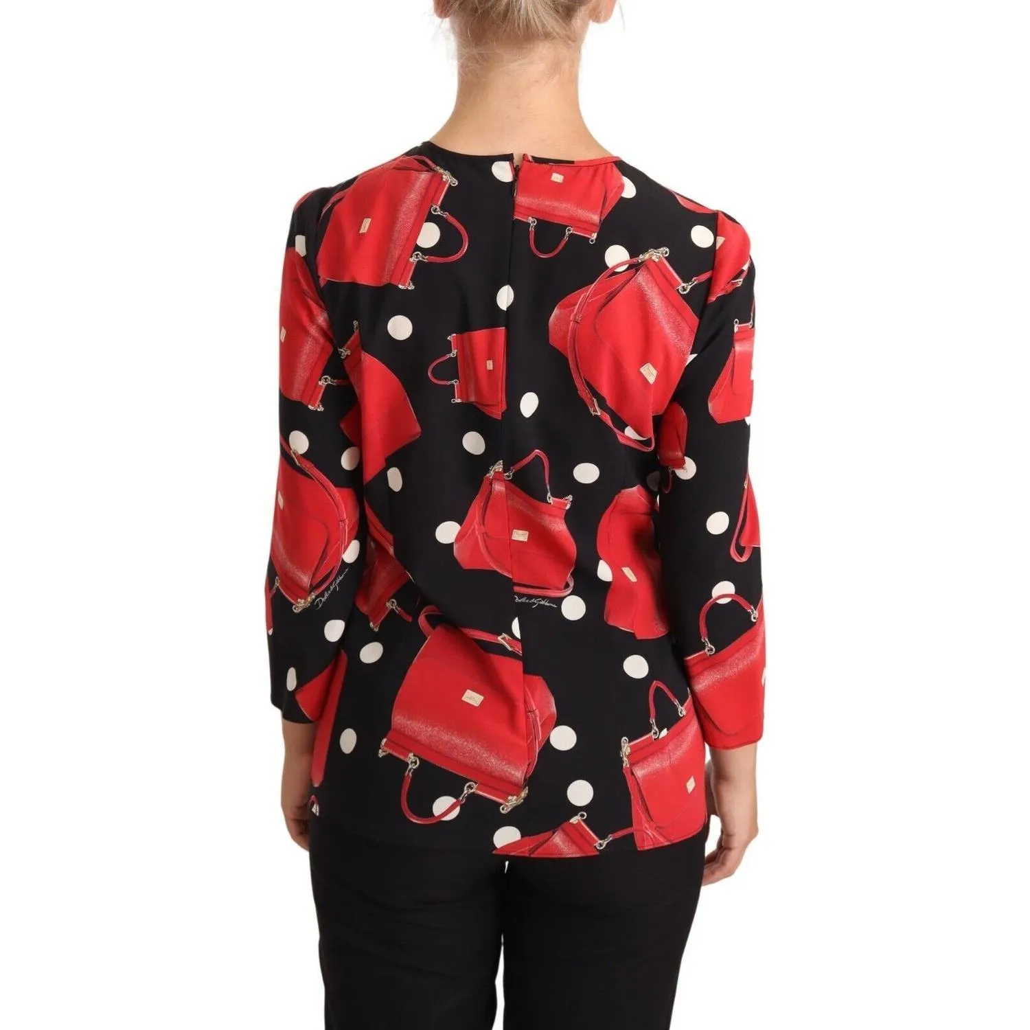 Dolce & Gabbana Elegant Sicily Bag Print Blouse