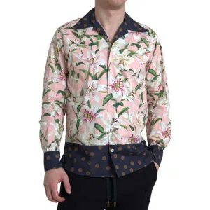 Dolce & Gabbana Elegant Slim Fit Pink Casual Shirt