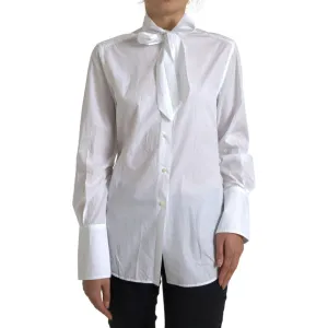 Dolce & Gabbana Elegant White Cotton Long Sleeve Shirt