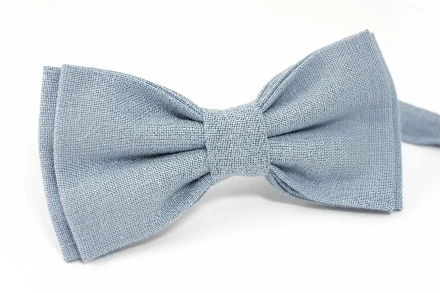 Dusty Blue Solid Bow Tie | Perfect for Weddings and Formal Occasions