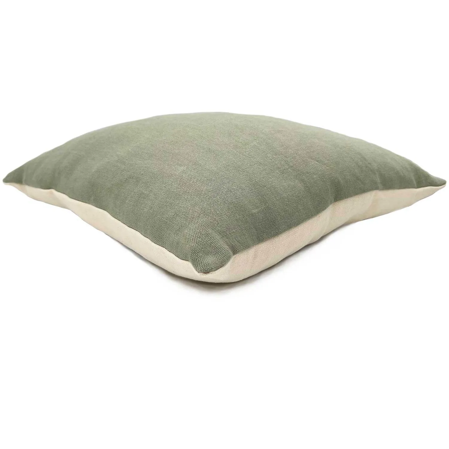 Elba Linen Cushion Eggshell/Seagrass