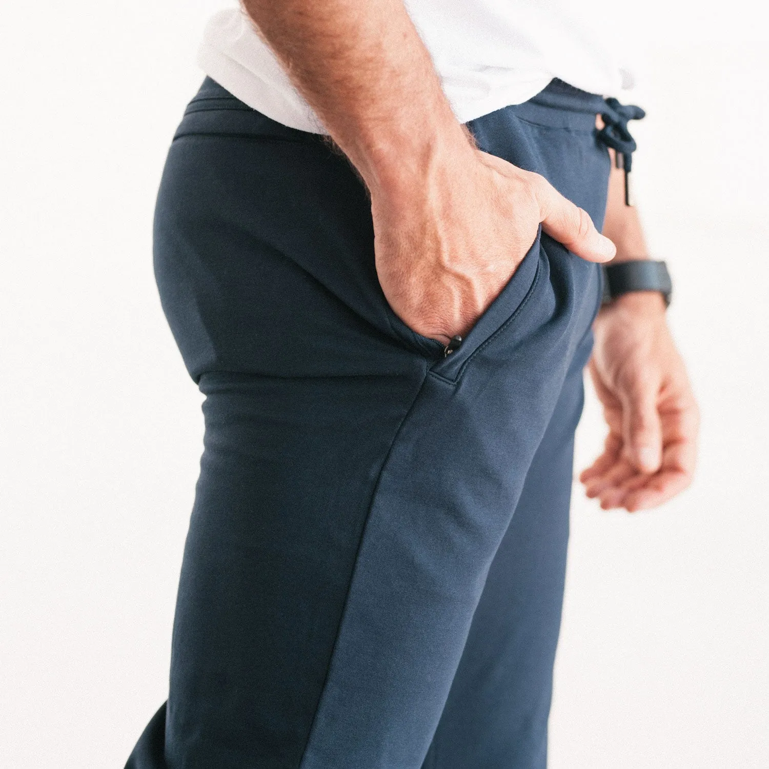 Essential Joggers –  Navy Cotton French Terry