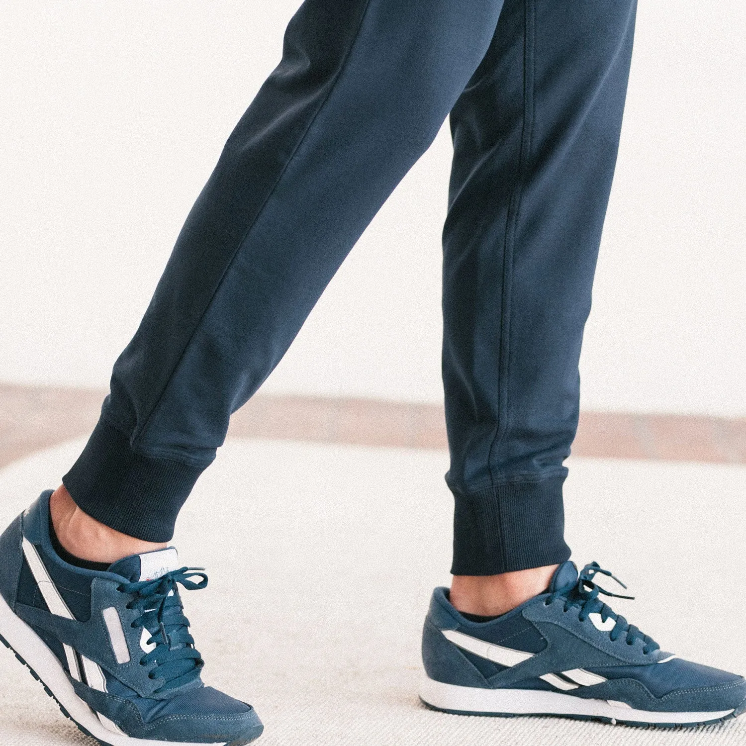 Essential Joggers –  Navy Cotton French Terry