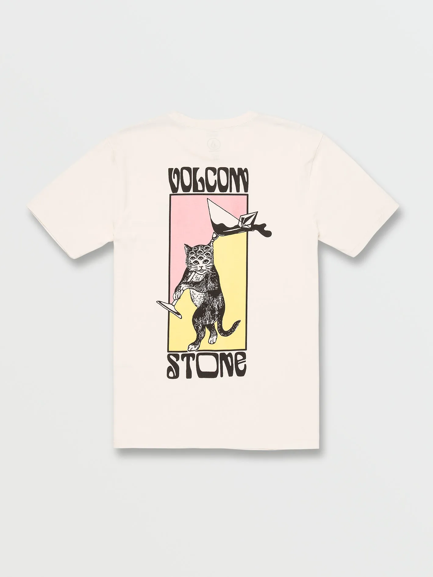 Feline Short Sleeve Tee - Cream