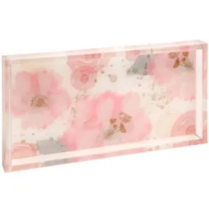 Get Organized™ Catch All Acrylic Jewelry Tray Floral Print 10.5 x 5.75 in