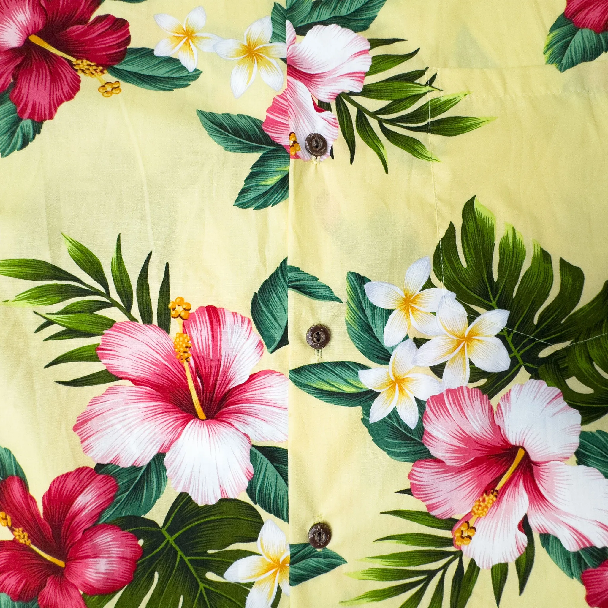 Hibiscus Plumeria Aloha Shirt