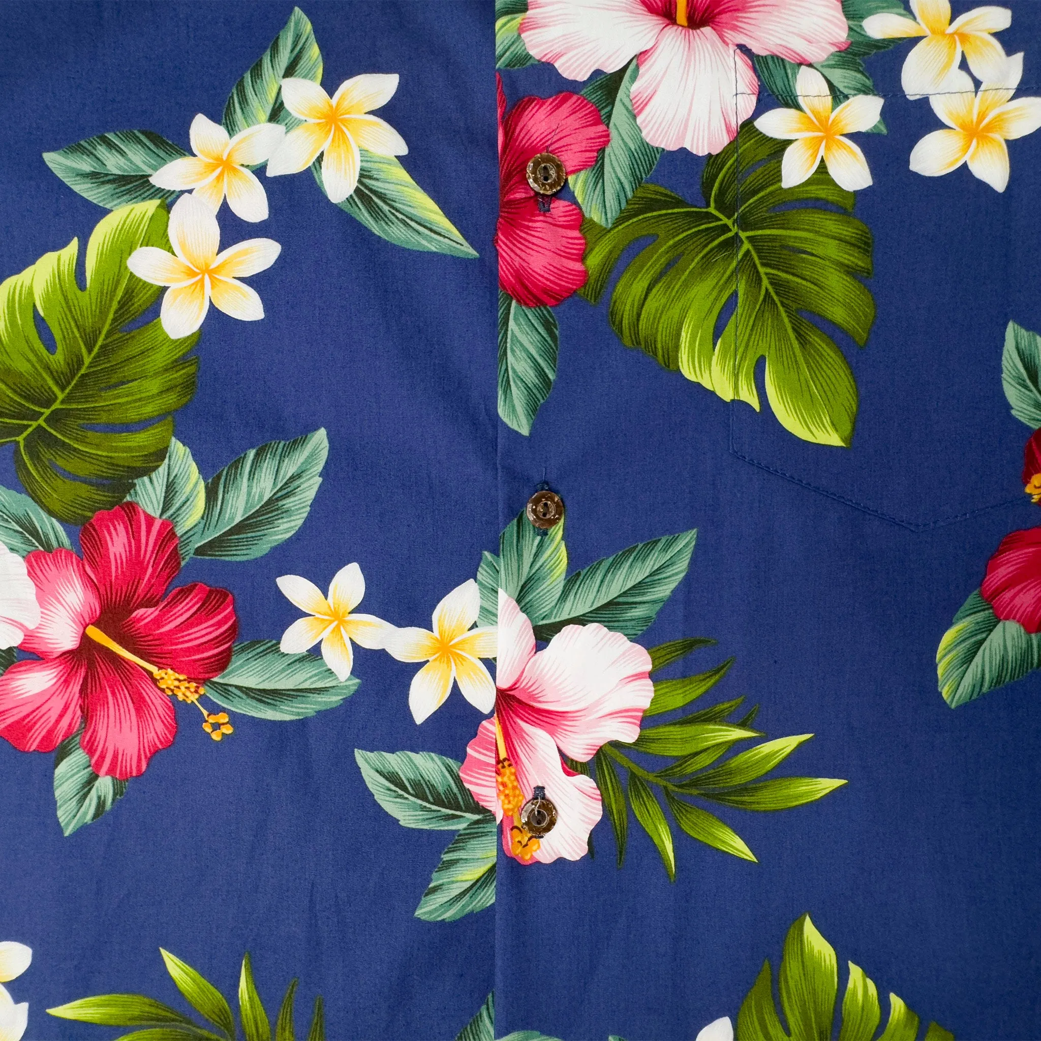 Hibiscus Plumeria Aloha Shirt