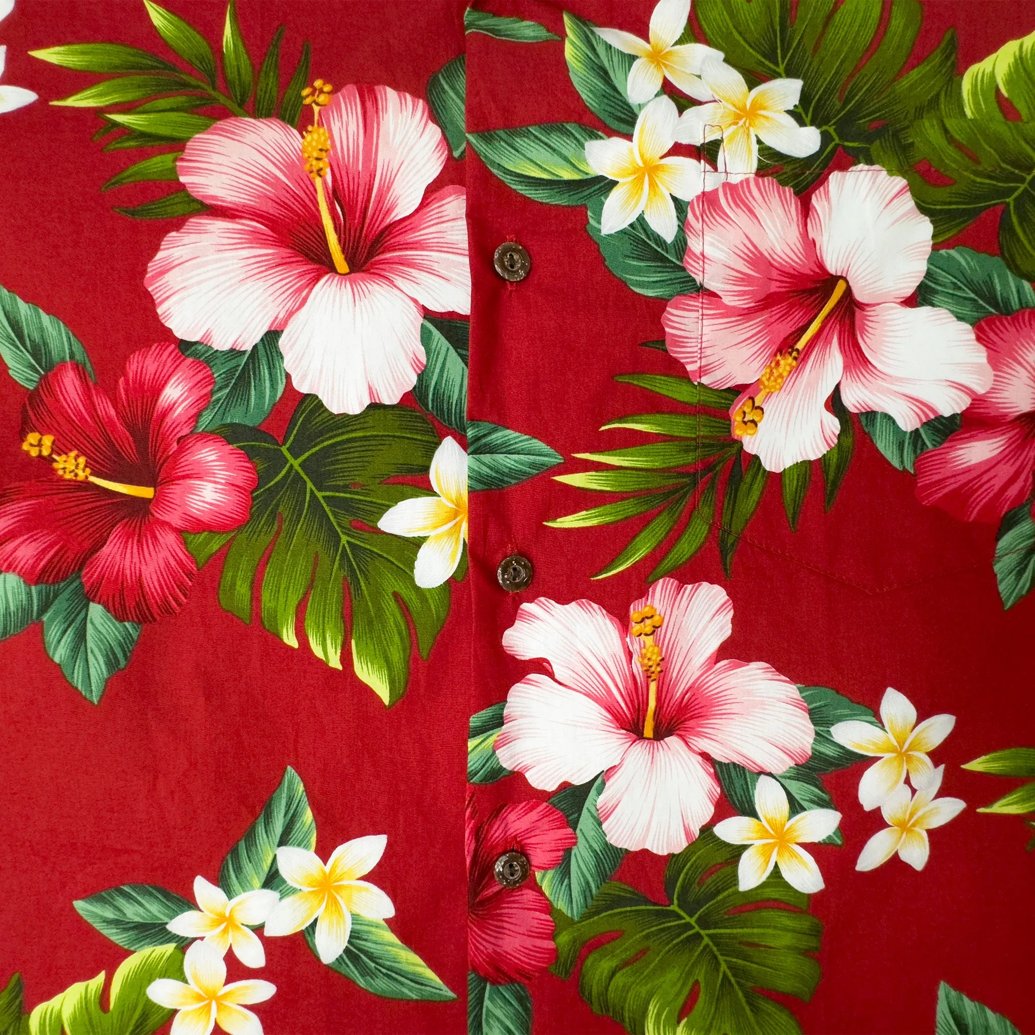 Hibiscus Plumeria Aloha Shirt