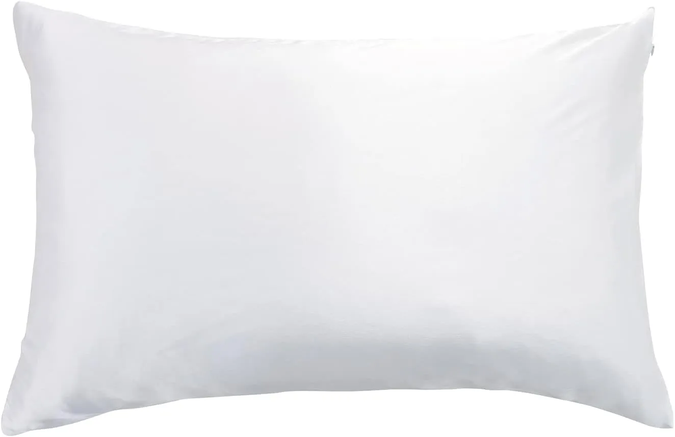 Hypoallergenic 100% Mulberry Silk Pillowcase - White | Gioia Casa