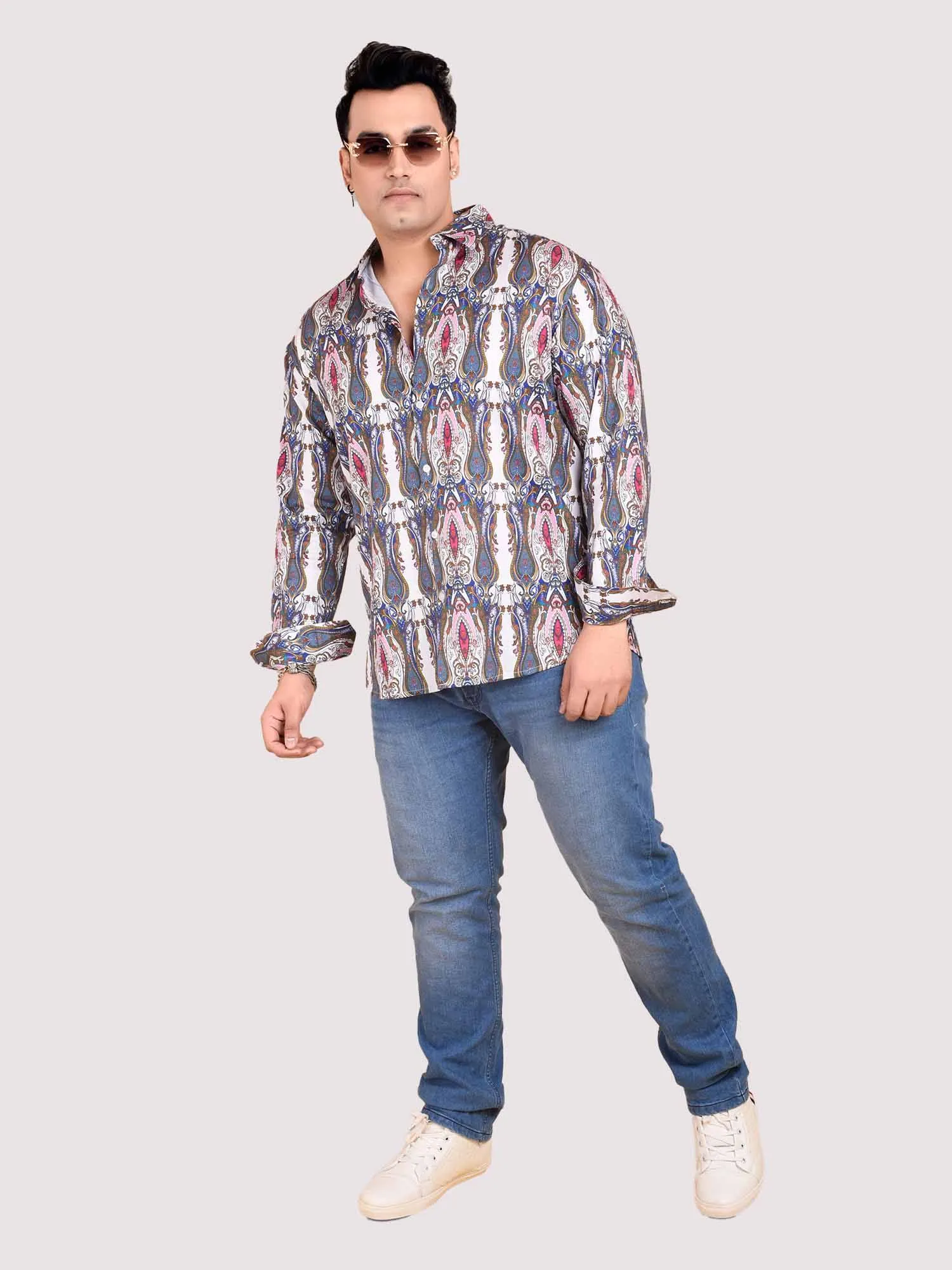 Imperial Printed Cotton Full sleeve Men's Plus size