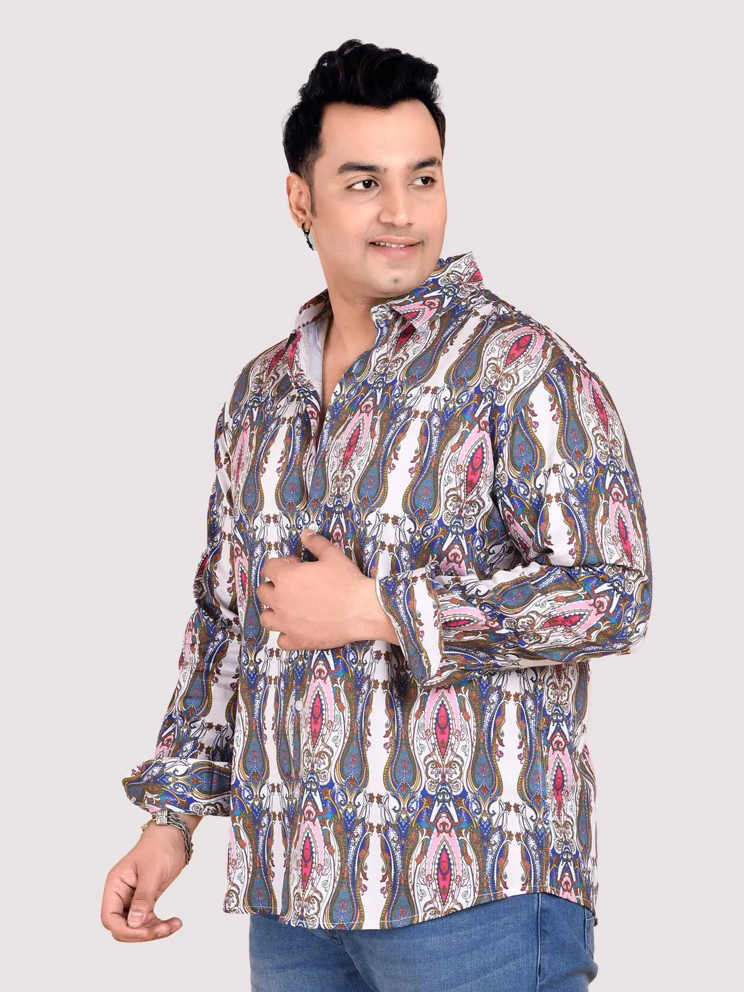 Imperial Printed Cotton Full sleeve Men's Plus size