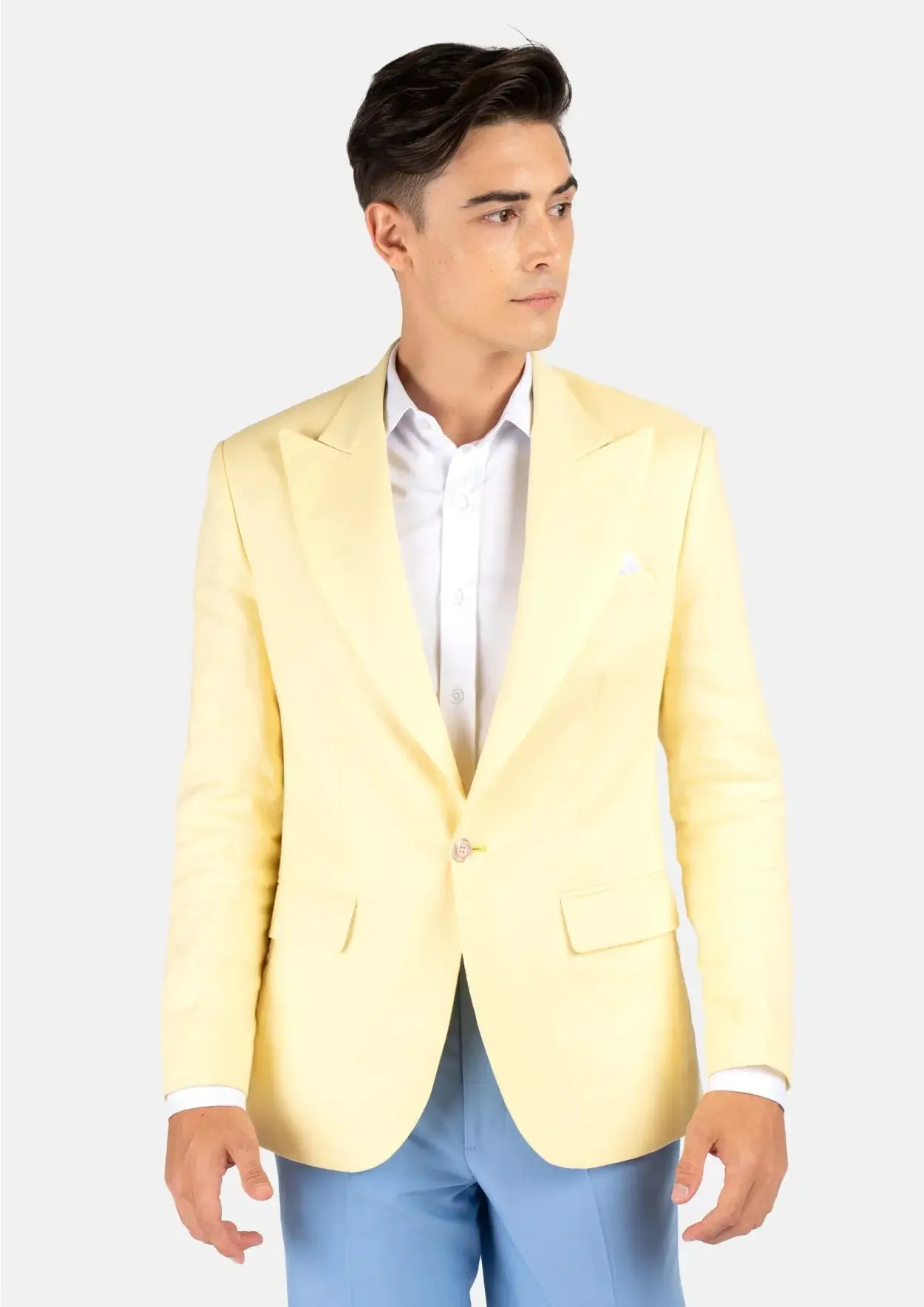 Liberty Light Yellow Linen Jacket