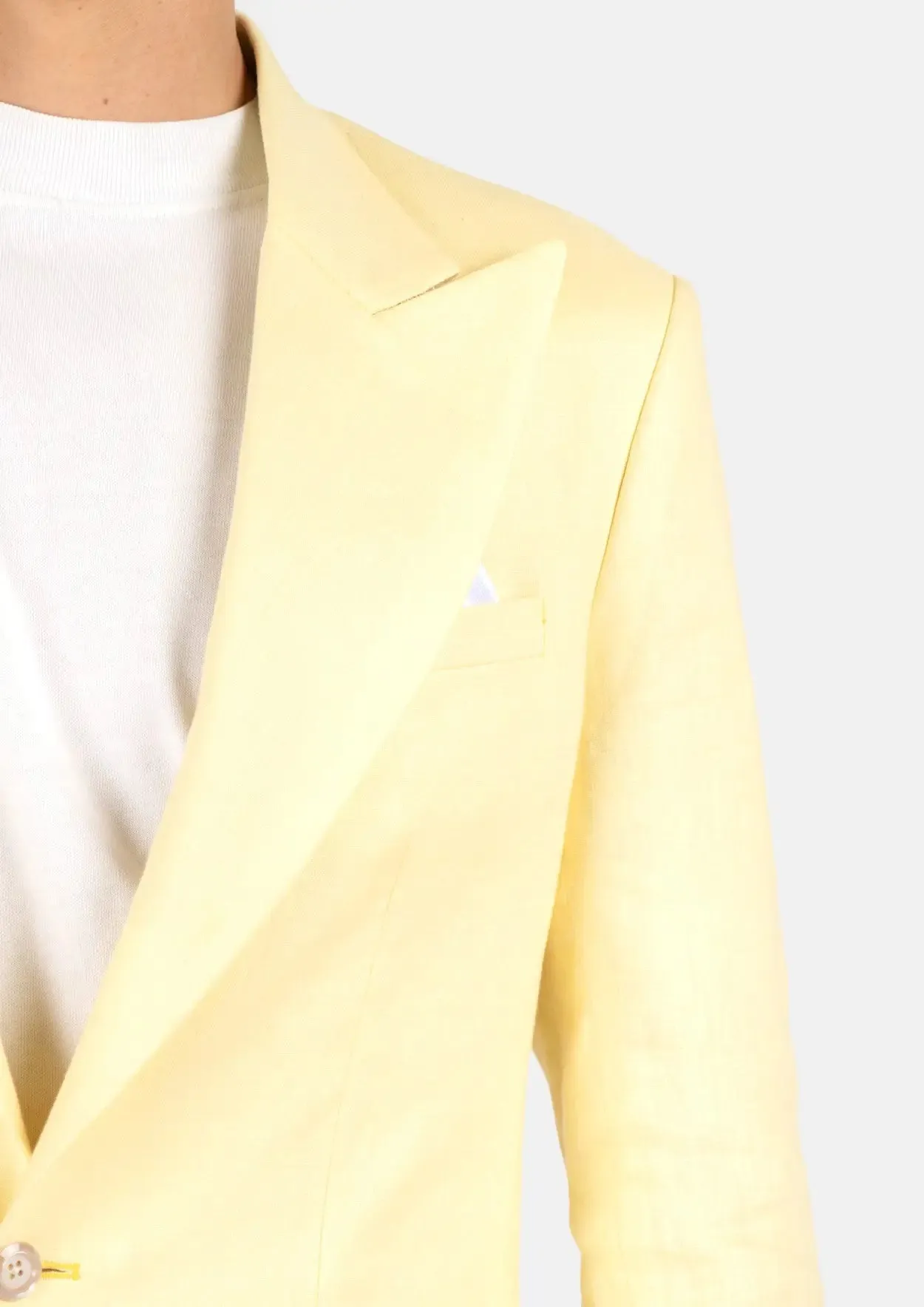 Liberty Light Yellow Linen Jacket