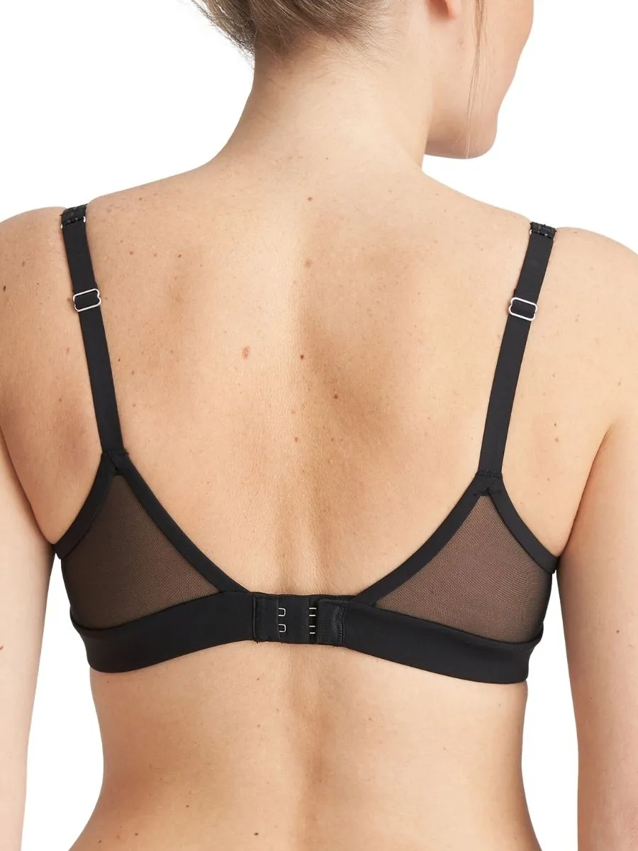 Louie Padded Balcony Bra - Black