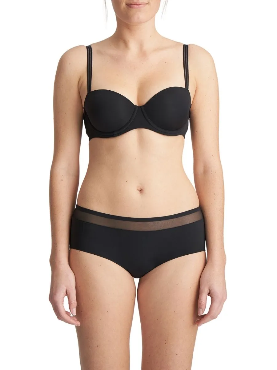 Louie Padded Balcony Bra - Black