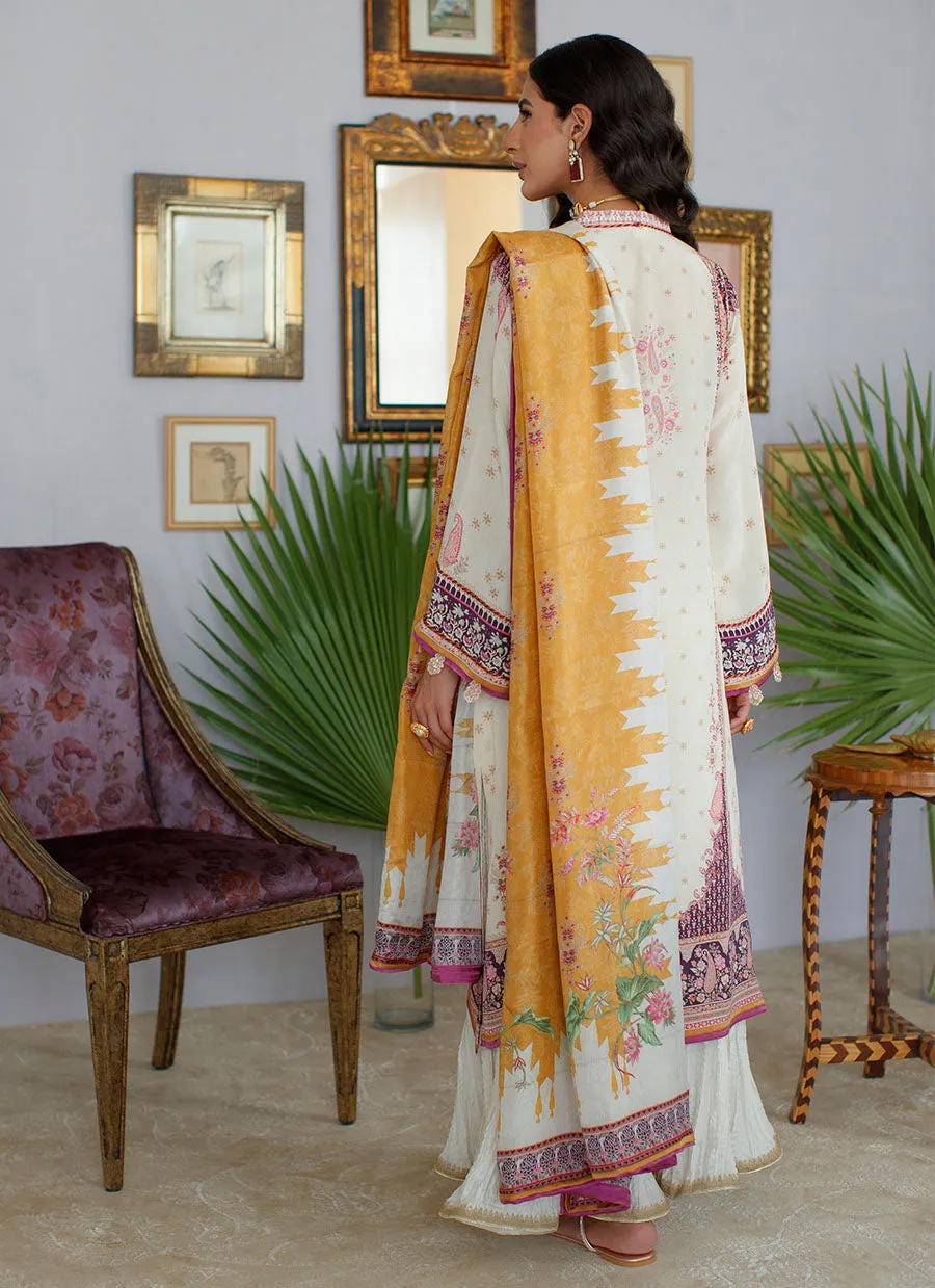 Myza Ivory Shirt and Dupatta