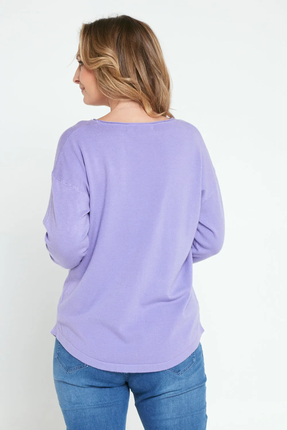 Nola Knit Jumper - Lavender