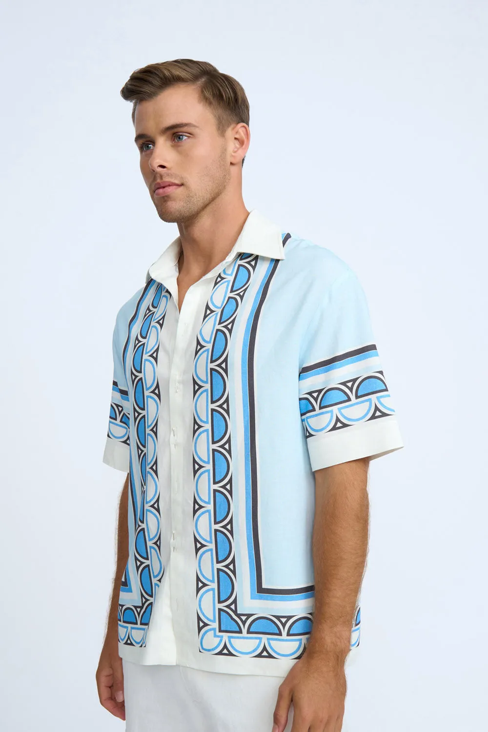 Oceana Holiday Shirt | Final Sale - Blue Multi