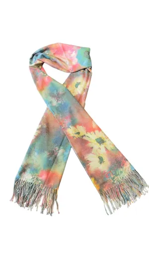 PASTEL FLORAL SCARF