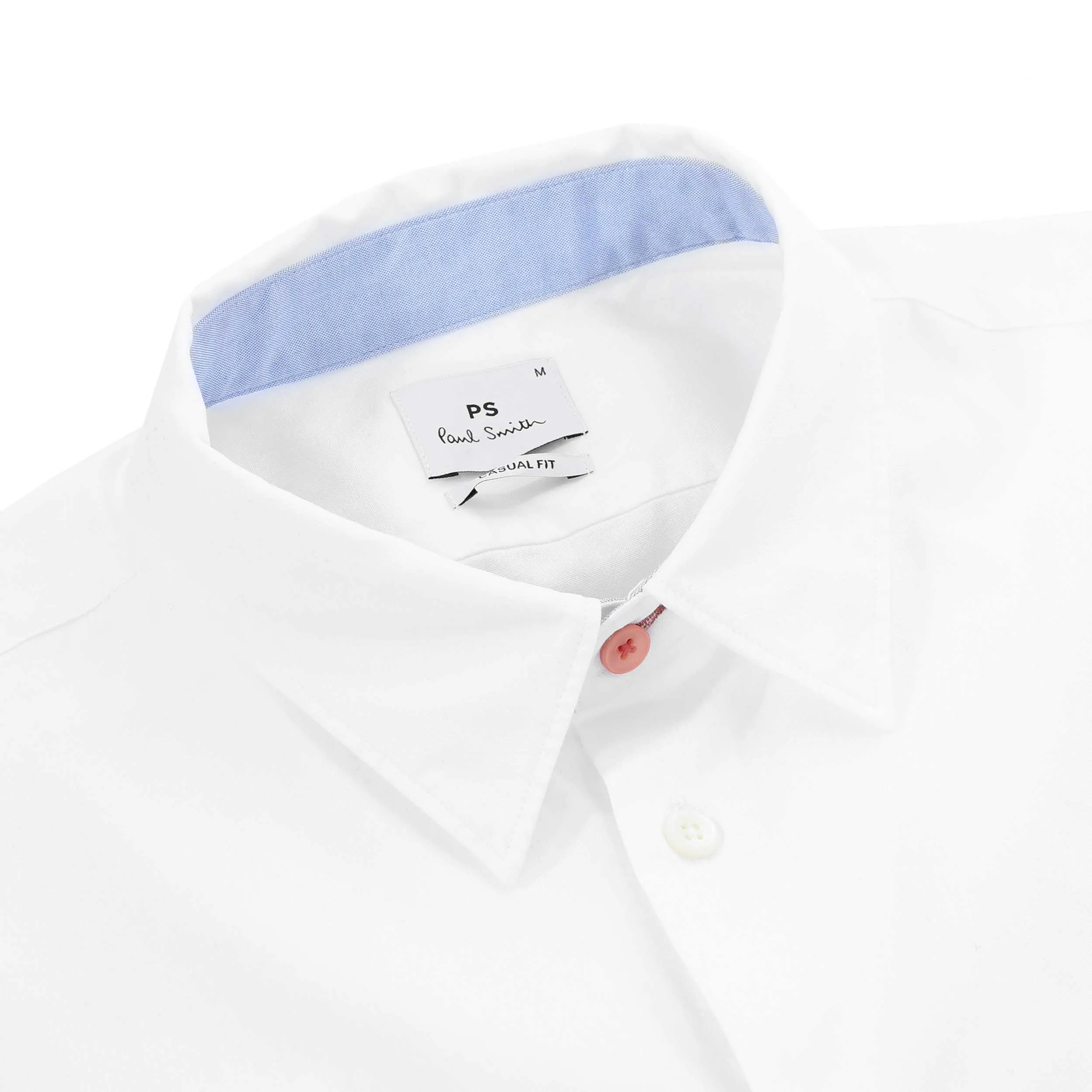 Paul Smith Casual Fit Zeb Badge SS Shirt in White