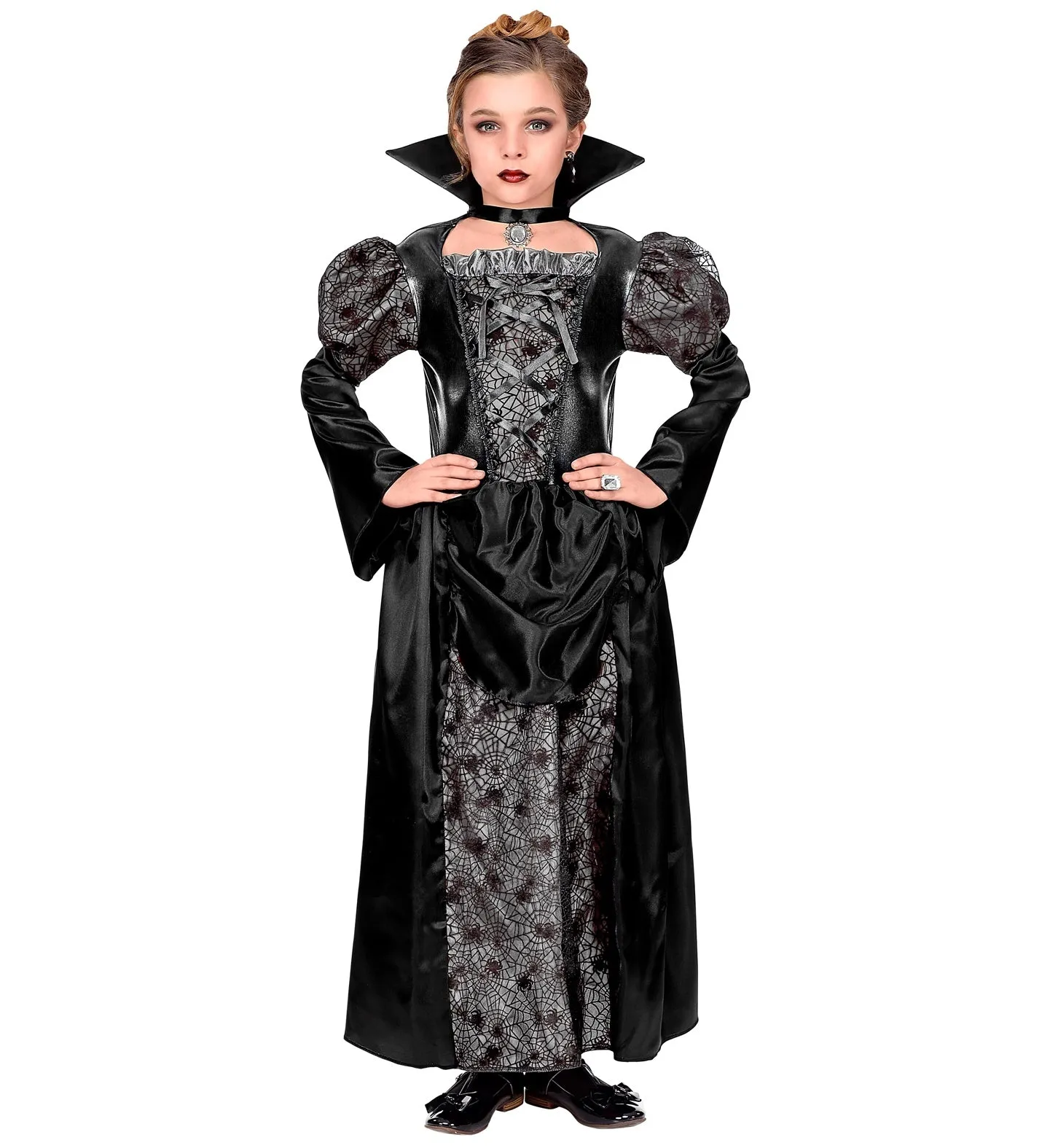 Regal Vampire Costume Girl's Black