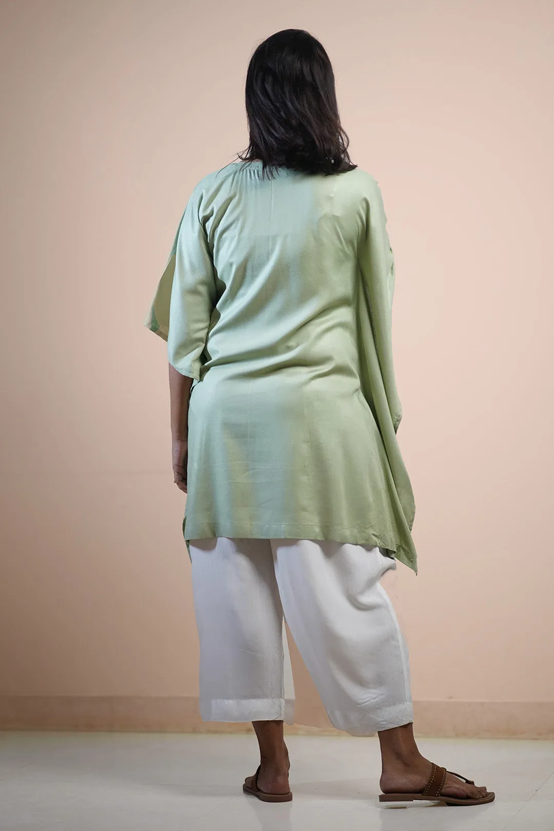 SageGreen Rayon KaftanKurta - SageSaga